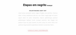 Texto De Dois Títulos E Um Botão - Design De Uma Página