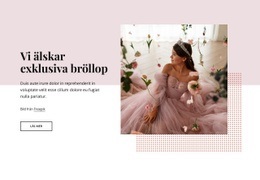 Vi Älskar Exklusiva Bröllop - Vacker Webbdesign