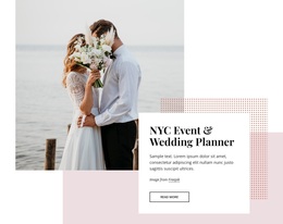 NYC Event And Wedding Planners - Free Website Template