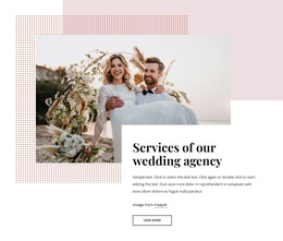Our Wedding Agency - Landing Page