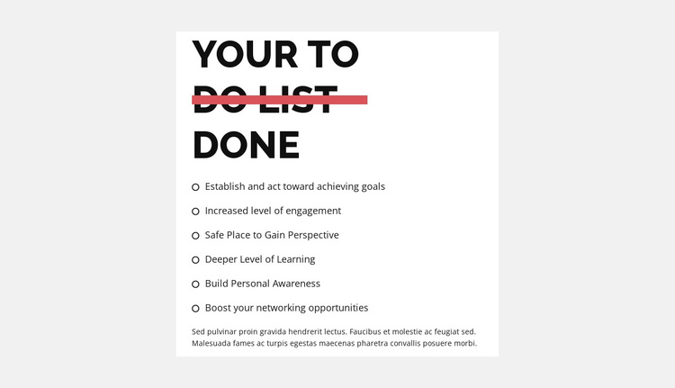 To do list Template