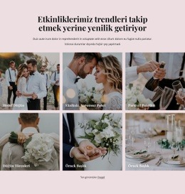 Etkinliklerimiz Düğünlere Yenilik Katıyor