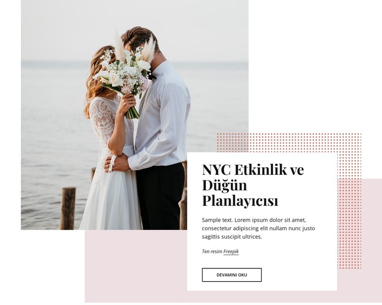 NYC etkinlik ve düğün planlamacıları CSS Şablonu