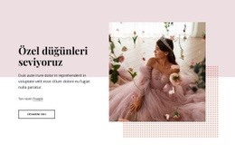Özel Düğünleri Seviyoruz - Çok Amaçlı HTML5 Şablonu