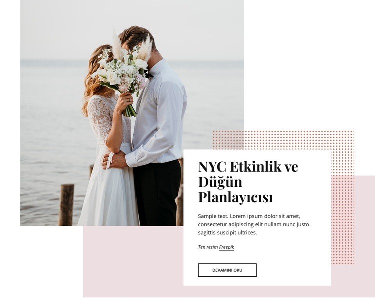 NYC etkinlik ve düğün planlamacıları Web Sitesi Oluşturucu Şablonları