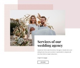 Web Page Design For Our Wedding Agency