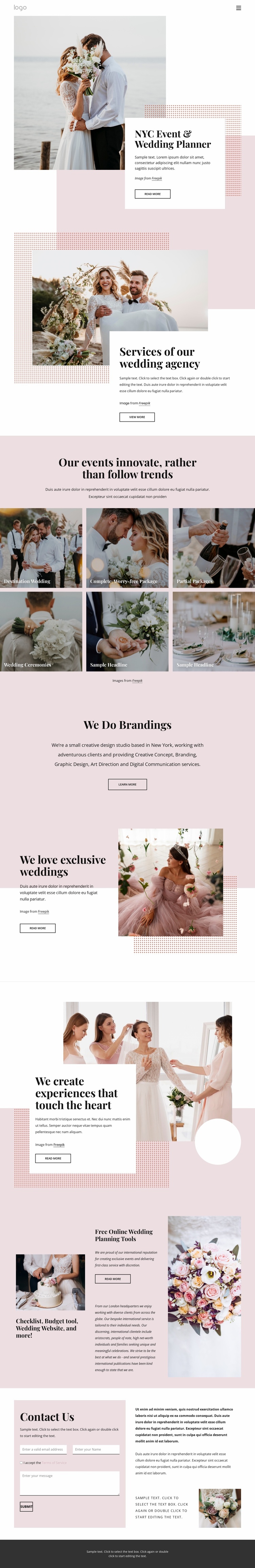 We create stress-free planning experience eCommerce Template