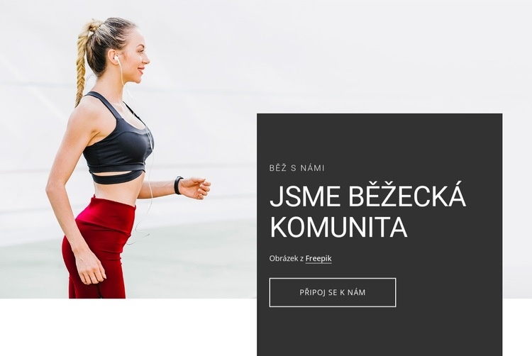 Jsme běžecká komunita Šablona CSS