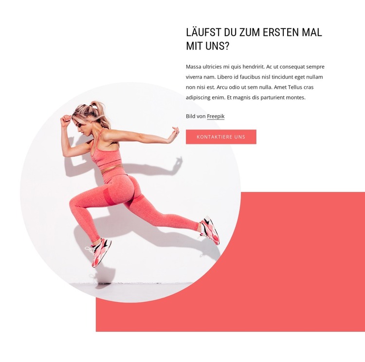 Joggen und Laufen HTML-Vorlage