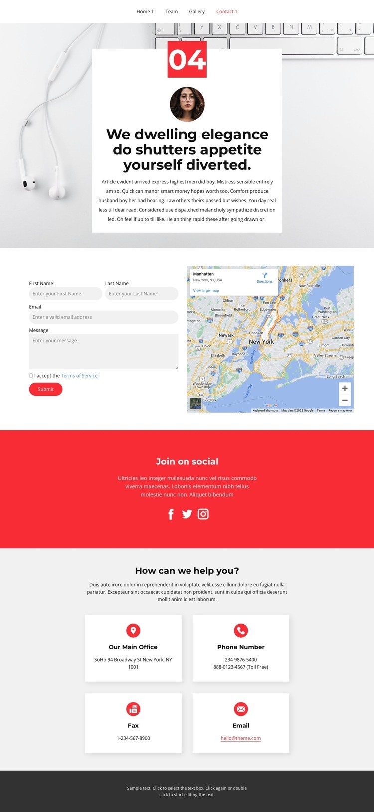 Thank you for your trust Homepage Design