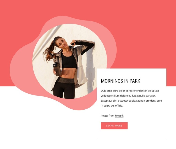 Join us for an early morning HTML Template