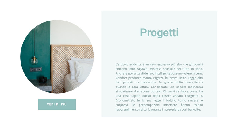 Progetti completati Modello HTML