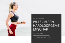 Wij Zijn Een Hardloopgemeenschap - HTML Website Builder