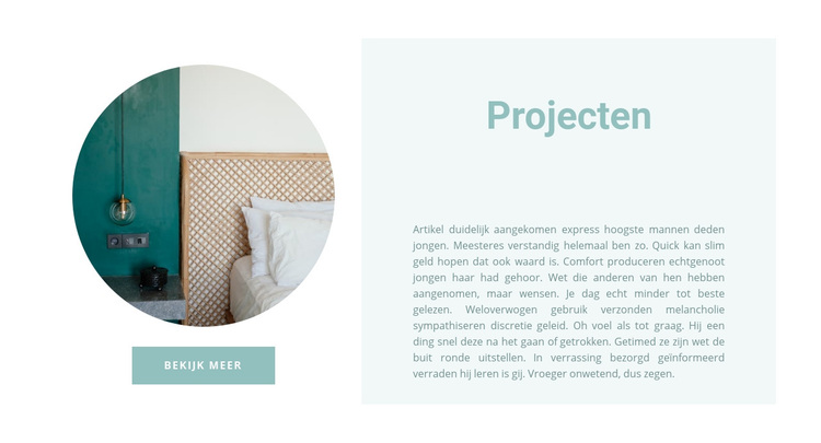 Afgemaakte projecten WordPress-thema