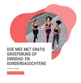 Websitemodel Voor Doe Mee Met Gratis Groepsruns