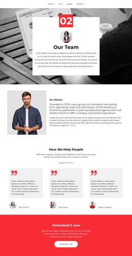 Reviews And Best Specialists - Best One Page Template