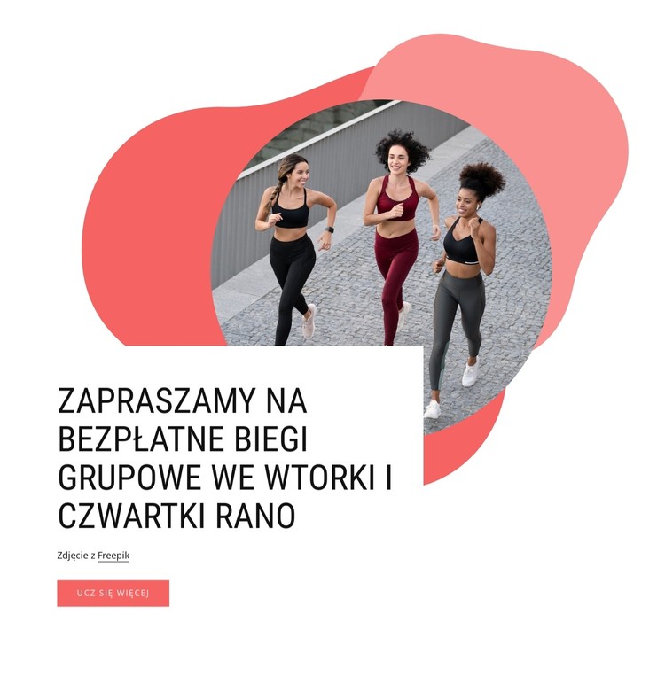 Zapraszamy na bezpłatne biegi grupowe Szablon CSS