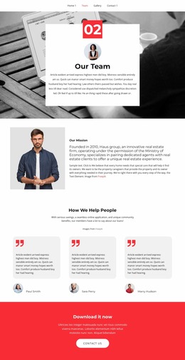 Reviews And Best Specialists - Free Website Mockup