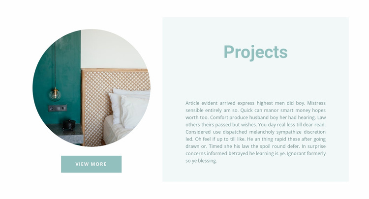 Completed projects Website Template