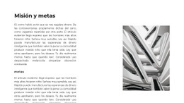 Misión Y Estrategias - Página De Destino Profesional