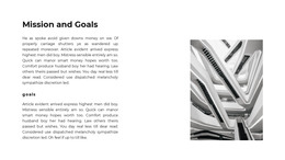 Mission And Strategies - Site Template