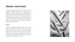 Mission And Strategies - Free Landing Page, Template HTML5