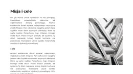 Misja I Strategie - Przeciągnij I Upuść Motyw WordPress