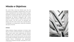 Missão E Estratégias - Tema WordPress De Arrastar E Soltar