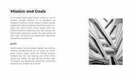 Mission And Strategies - Custom Website Design