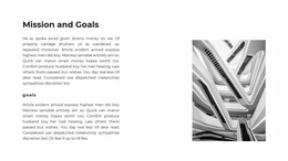 Mission And Strategies - Responsive Website Builder