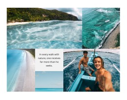 Gallery With Azure Beaches Table Css Template