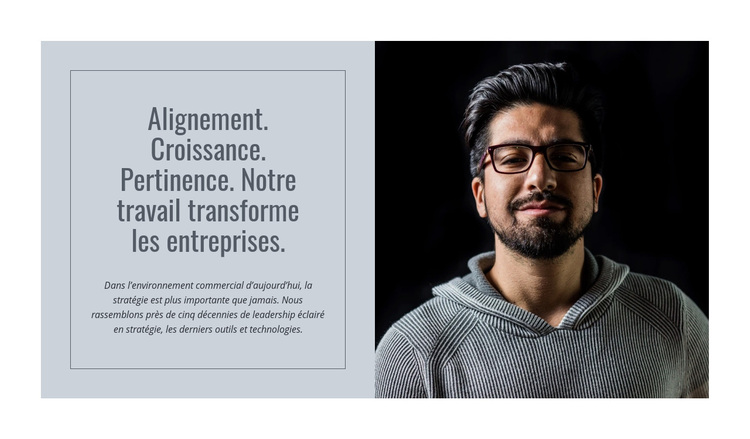 Conseil en transformation Thème WordPress