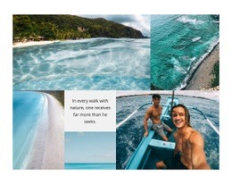 Gallery with azure beaches - Html Code Example by Nicepage
