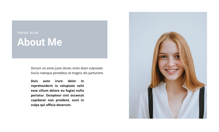 About journalist HTML Template