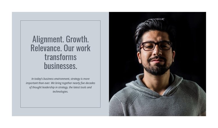 Transformation consulting HTML5 Template
