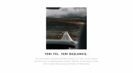 Yeni Yol Yeni Maceralar - Kişisel Web Sitesi Şablonu