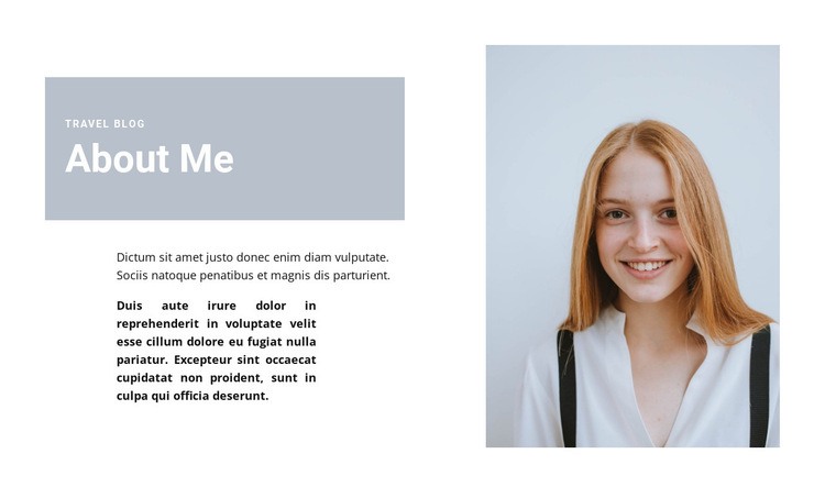 About journalist Wix Template Alternative