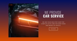 Responsive HTML5 For Service Station