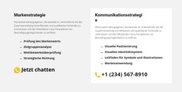 Responsive HTML Für Kontakte Unserer Agentur