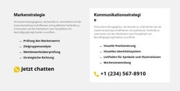 Kontakte Unserer Agentur HTML-Vorlage