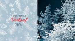 Super Winter Sale - Benutzerdefinierter Website-Builder