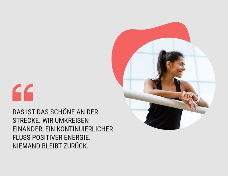 Fluss positiver Energie Website design