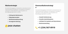 Kontakte Unserer Agentur - Vielseitiges Website-Modell