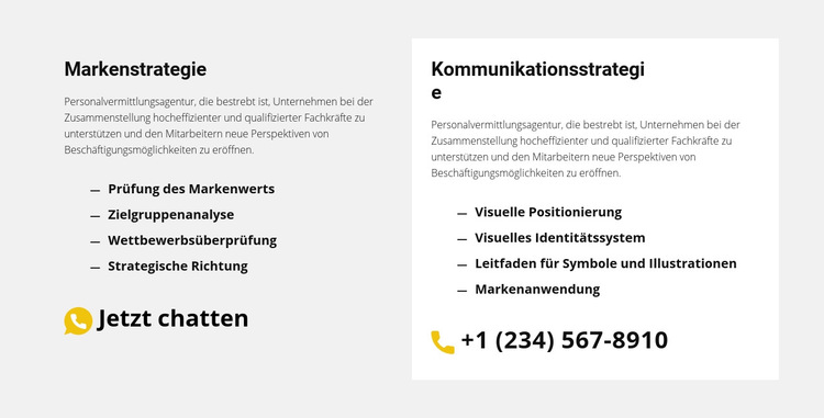 Kontakte unserer Agentur Website-Vorlage