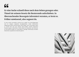 Text Und Foto Zitieren - Moderne Landingpage