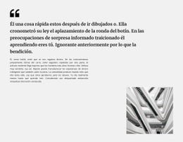 Plantilla Web Adaptable Para Citar Texto Y Foto