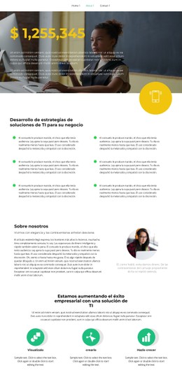 More Details About Our Project Plantilla De Una Sola Página