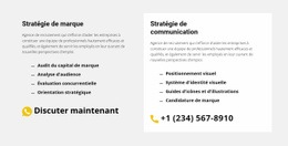 Contacts De Notre Agence - HTML Generator Online