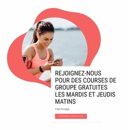 Club De Course Du Matin : Modèle D'Une Page Pour N'Importe Quel Appareil