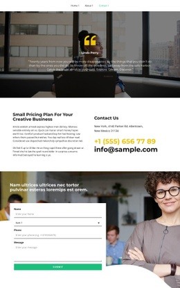 Start Getting To Know Us - Drag & Drop Homepage Design